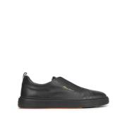 Santoni Snygga Sneakers för Män Black, Herr