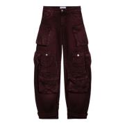 The Attico Avslappnad passform denim jeans Red, Dam