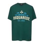 Dsquared2 Klassisk Bomull T-shirt Green, Herr