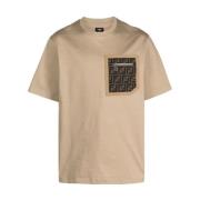 Fendi Fick T-shirt i beige Beige, Herr