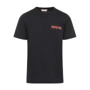 Marni Svarta T-shirts & Polos Aw24 Black, Herr