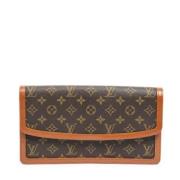 Louis Vuitton Vintage Pre-owned Canvas handvskor Brown, Dam