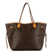 Louis Vuitton Vintage Pre-owned Belagd canvas axelremsvskor Brown, Dam