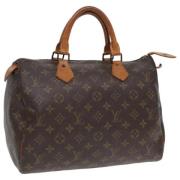 Louis Vuitton Vintage Pre-owned Canvas handvskor Brown, Dam