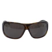 Gucci Vintage Pre-owned Plast solglasgon Brown, Dam