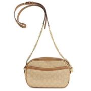 Coach Pre-owned Pre-owned Canvas axelremsvskor Brown, Dam