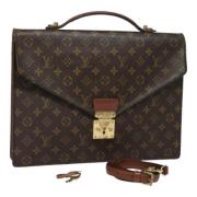 Louis Vuitton Vintage Pre-owned Canvas portfljer Brown, Dam