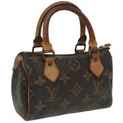 Louis Vuitton Vintage Pre-owned Canvas handvskor Brown, Dam