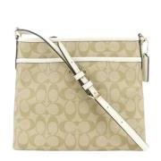 Coach Pre-owned Pre-owned Canvas axelremsvskor Beige, Dam