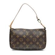 Louis Vuitton Vintage Pre-owned Canvas handvskor Brown, Dam