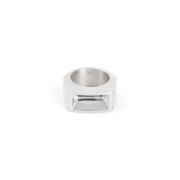 Rick Owens Metall Unisex Tillbehör Ring Aw24 Gray, Herr