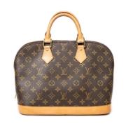 Louis Vuitton Vintage Pre-owned Canvas handvskor Brown, Dam