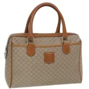 Celine Vintage Pre-owned Laeder handvskor Beige, Dam