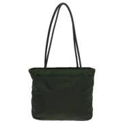 Prada Vintage Pre-owned Tyg totevskor Green, Dam