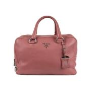 Prada Vintage Pre-owned Laeder handvskor Pink, Dam