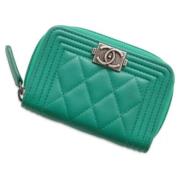 Chanel Vintage Pre-owned Laeder hem-och-kontorstillbehr Green, Dam