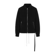 Rick Owens Svart jacka för män Aw24 Black, Herr