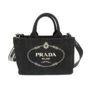 Prada Vintage Pre-owned Denim prada-vskor Black, Dam