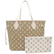 Louis Vuitton Vintage Pre-owned Tyg louis-vuitton-vskor Beige, Dam