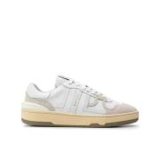 Lanvin Grafiska Låga Clay Sneakers White, Dam