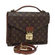 Louis Vuitton Vintage Pre-owned Canvas handvskor Brown, Dam