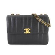 Chanel Vintage Pre-owned Canvas chanel-vskor Black, Dam