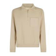 Fortela Half-Zip Sweatshirt Brown, Herr