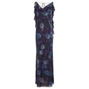 Rotate Birger Christensen Ruffle Maxi Klänning Multicolor, Dam