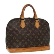 Louis Vuitton Vintage Pre-owned Canvas handvskor Brown, Dam