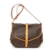 Louis Vuitton Vintage Pre-owned Canvas handvskor Brown, Dam