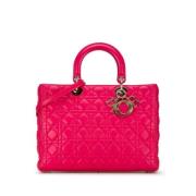 Dior Vintage Pre-owned Laeder handvskor Pink, Dam