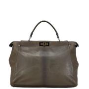 Fendi Vintage Pre-owned Laeder fendi-vskor Gray, Dam