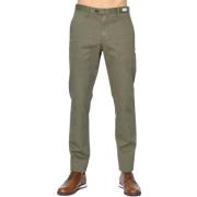 Tommy Hilfiger Geometrisk Bomull Chino Byxor Green, Herr