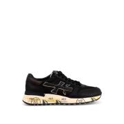 Premiata Svarta Sneakers med Snörning Black, Herr