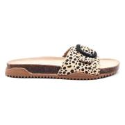 Mustang Fejk Mocka Leopard Flip-flops Multicolor, Dam