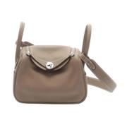 Hermès Vintage Pre-owned Tyg axelremsvskor Beige, Dam