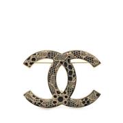 Chanel Vintage Pre-owned Guld chanel-smycken Black, Dam