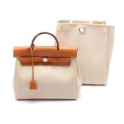 Hermès Vintage Pre-owned Laeder ryggsckar Beige, Dam