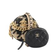 Chanel Vintage Pre-owned Tyg chanel-vskor Beige, Dam