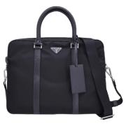 Prada Vintage Pre-owned Nylon handvskor Black, Dam