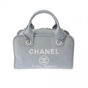 Chanel Vintage Pre-owned Canvas chanel-vskor Blue, Dam