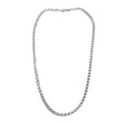 Tiffany & Co. Pre-owned Pre-owned Silver halsband Gray, Dam