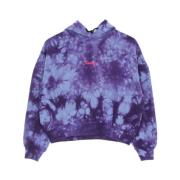 Propaganda Tie Dye Cropped Hoodie Lila Multicolor, Dam