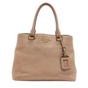 Prada Vintage Pre-owned Laeder totevskor Beige, Dam