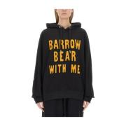 Barrow Logo Sweatshirt, Regular Fit, 100% Bomull Black, Dam