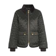 Barbour Quiltad Figursydd Jacka för Kvinnor Green, Dam