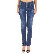 Dsquared2 Slim Fit Jeans för vardagsbruk Blue, Dam