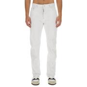 Dsquared2 Denim Regular Fit Jeans Made in Italy White, Herr