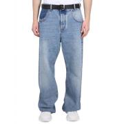 Balmain Casual knappstängning löst sittande jeans Blue, Herr