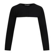 Dolce & Gabbana Stilfull Cropped Cardigan Black, Dam